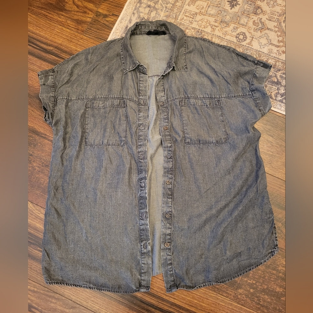 Denim Short Sleeve Shirt